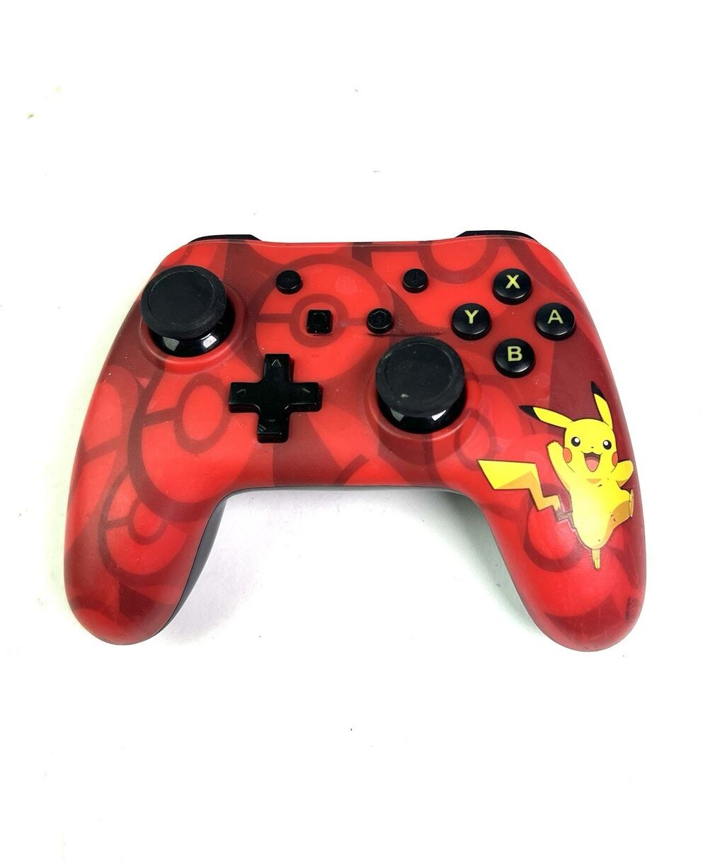 Nintendo Switch PowerA Red Pokemon Enhanced Wired Controller Pikachu